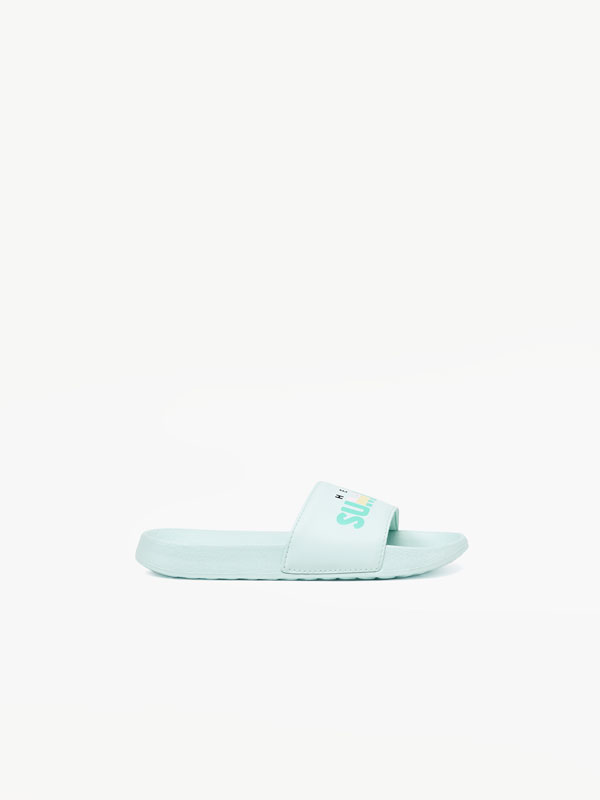 Monochrome pool sandals