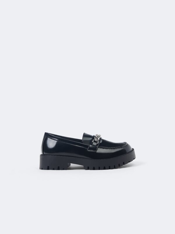 Platform Loafers With Buckle