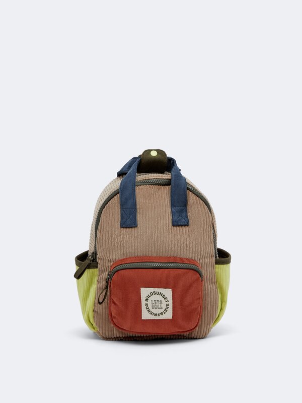 Corduroy backpack
