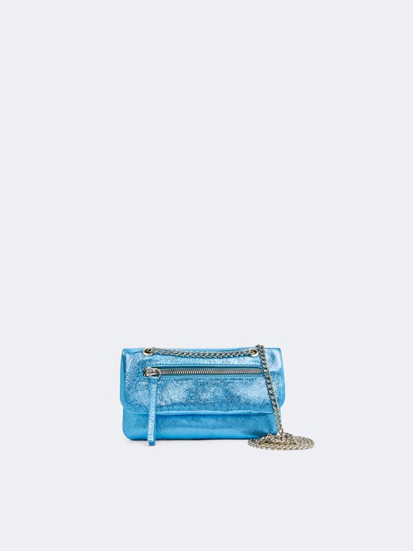 Bolso metalizado cadena