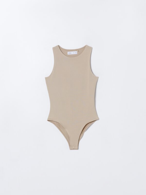 Strappy stretch bodysuit