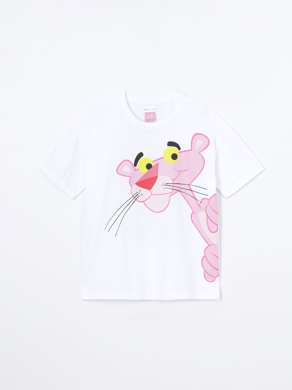 T-shirt with The Pink Panther ™MGM maxi print