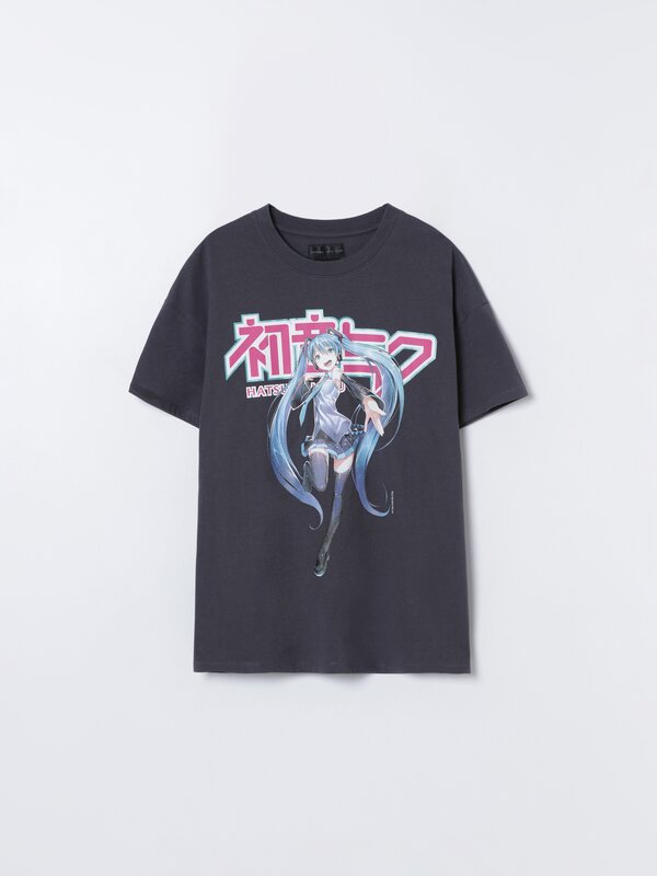 Miku Hatsune print T-shirt