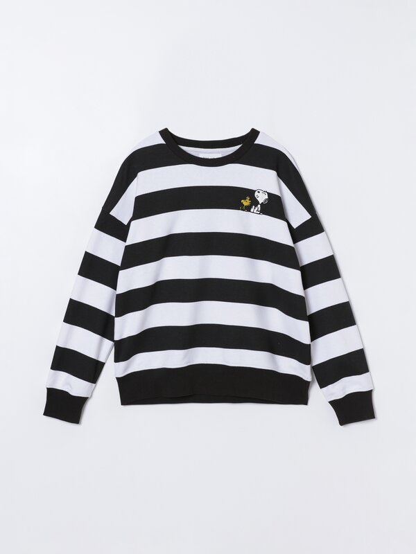 Snoopy Peanuts™ striped sweatshirt
