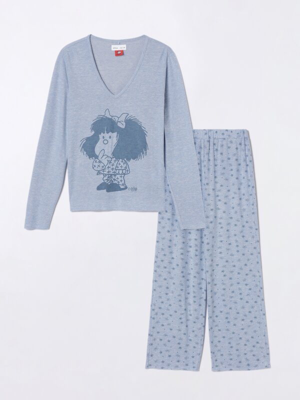 Pijama-konjunto estanpatua, Mafalda