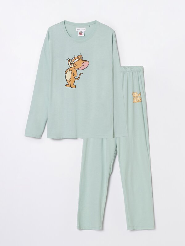 Conjunto de pijama com estampado do Tom&Jerry © &™ WBEI