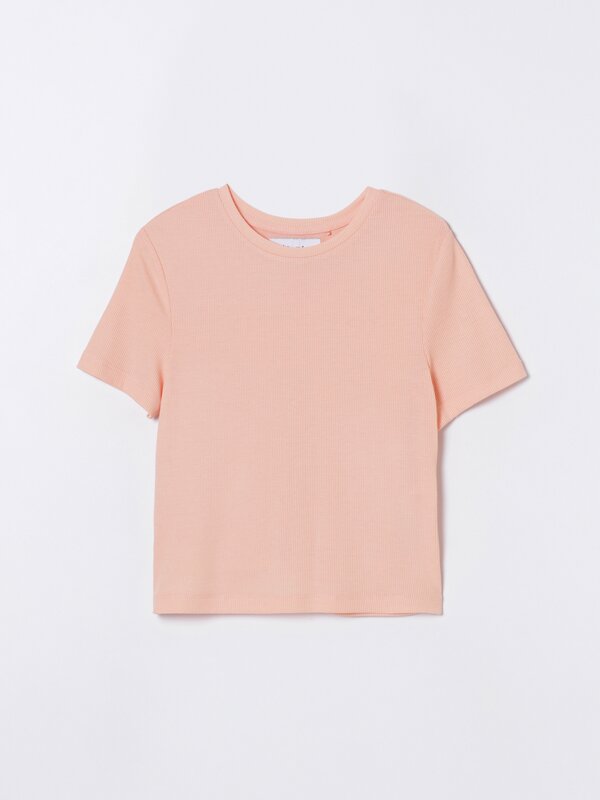 Camiseta de pijama punto de canalé