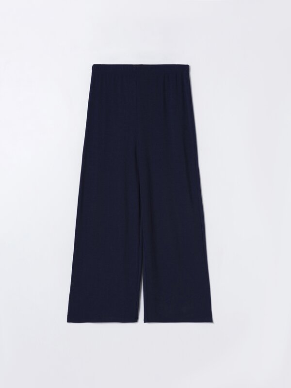 Ribbed knit pyjama bottoms
