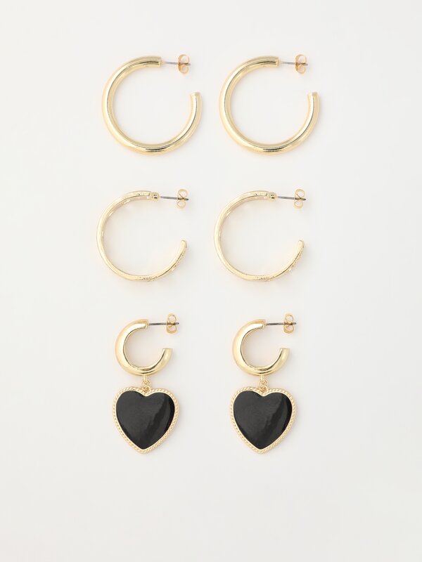 3-Pack of assorted earrings