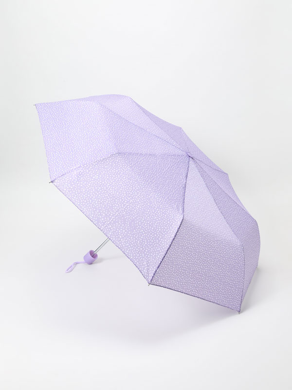 Printed folding umbrella