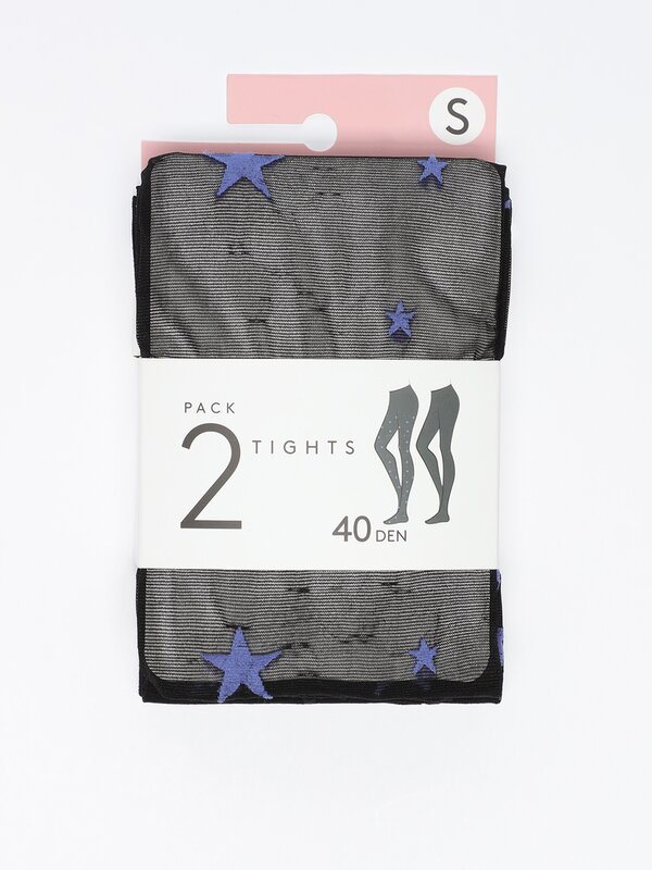 Pack of 2 star tights