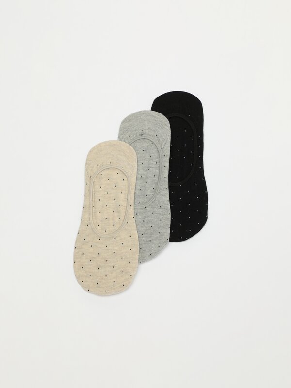 Pack of 3 pairs of polka dot socks