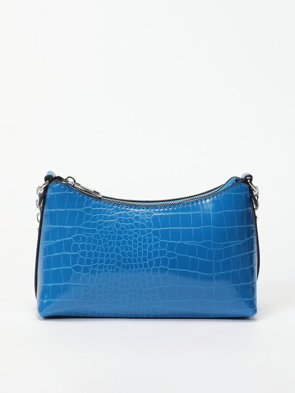 Embossed faux leather bag