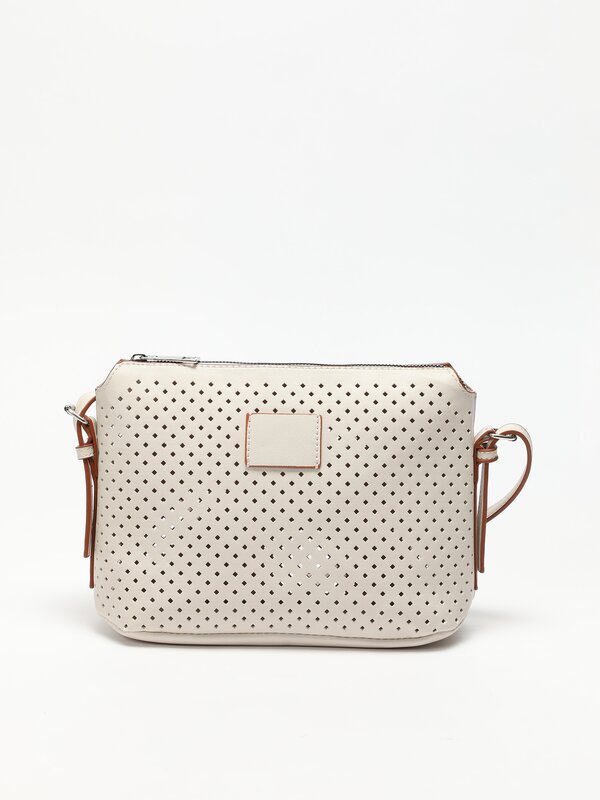 Diecut faux leather crossbody bag Lefties UAE ABU DHABI/Al AIN