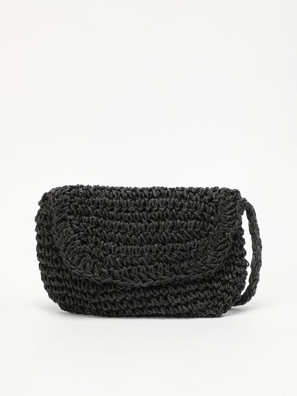 Raffia crossbody bag