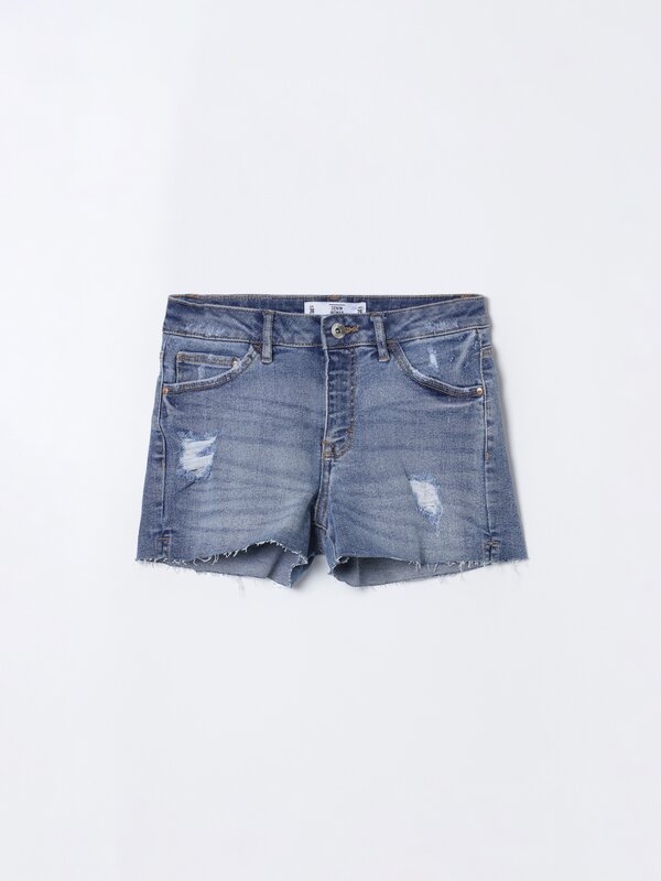 eximir Estereotipo corte largo Pantalones cortos de mujer | Lefties Nueva Colección
