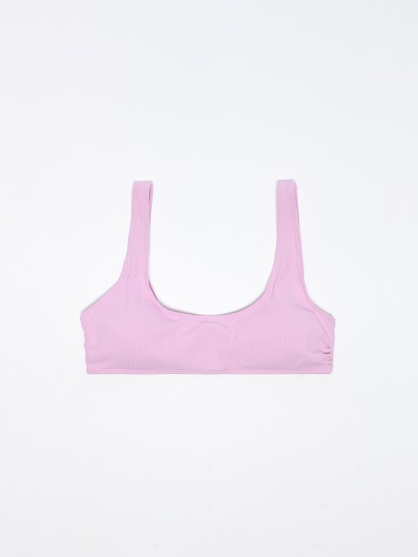 Top bikini de canalé
