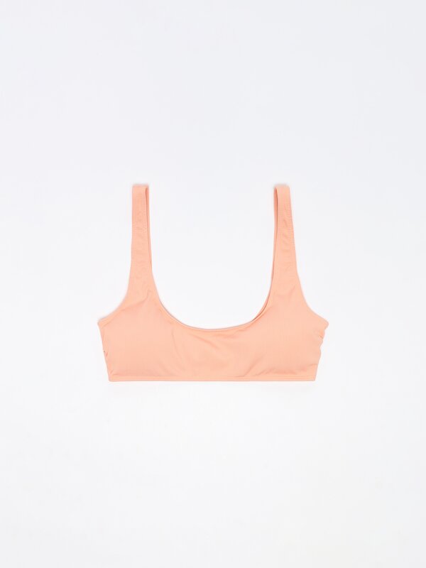 Top bikini de canalé