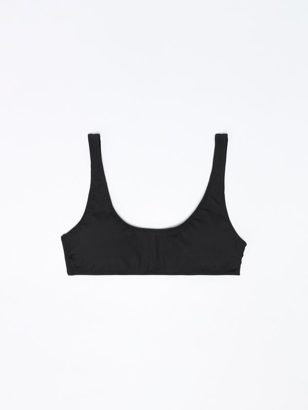 Top bikini de canalé