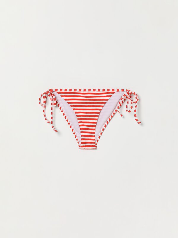 Striped bikini bottoms