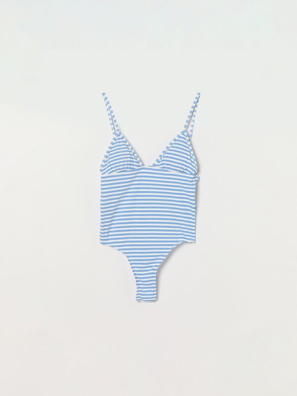 Striped swimsuit