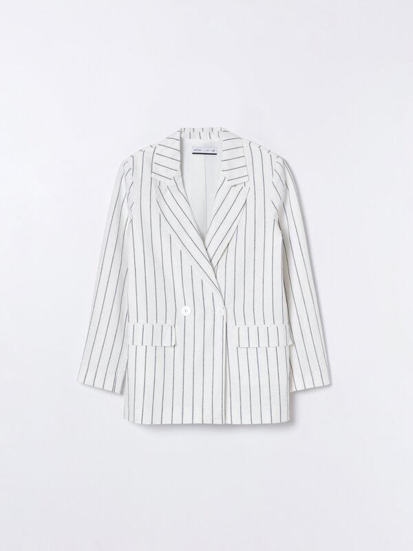 Blazer de cuello solapa