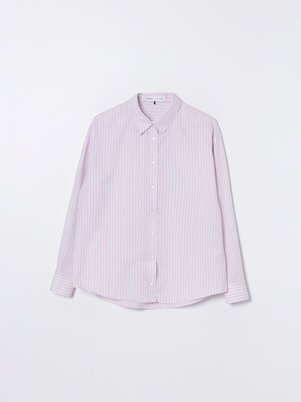 Long sleeve poplin shirt