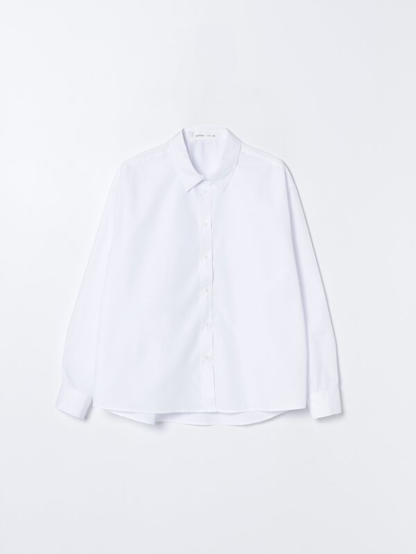 Camisa popelín de manga larga