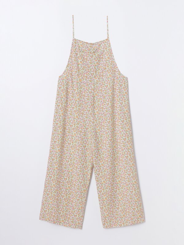 Flowing jumpsuit with thin straps