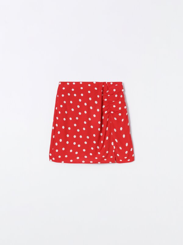 Short print skirt