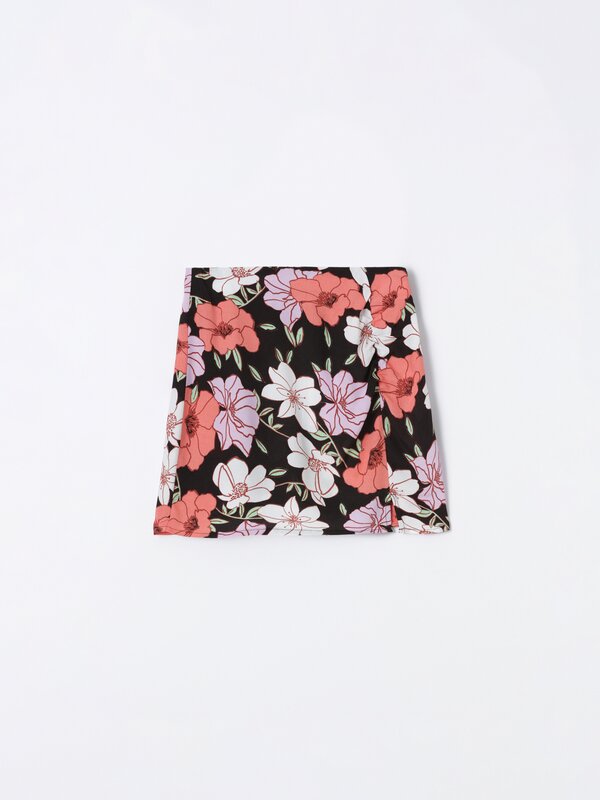Short print skirt