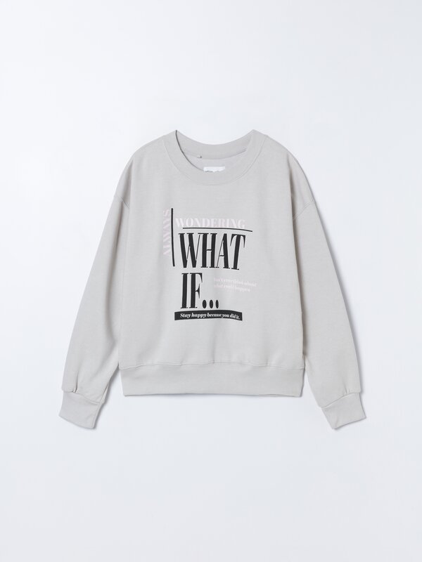 Sudadera estampada