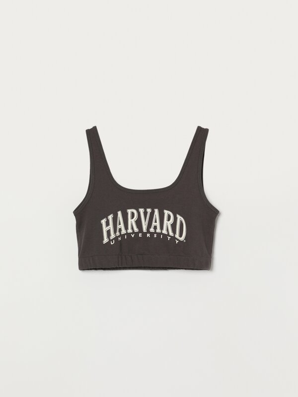 Harvard print top