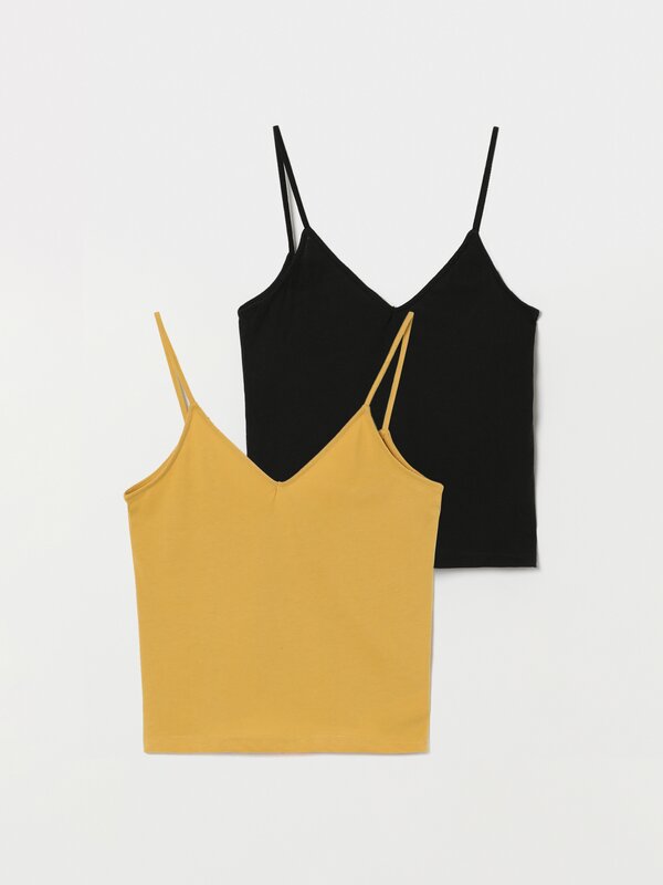 2-Pack of basic strappy tops