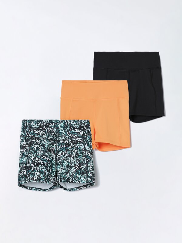 Pack of 3 sports hot pants