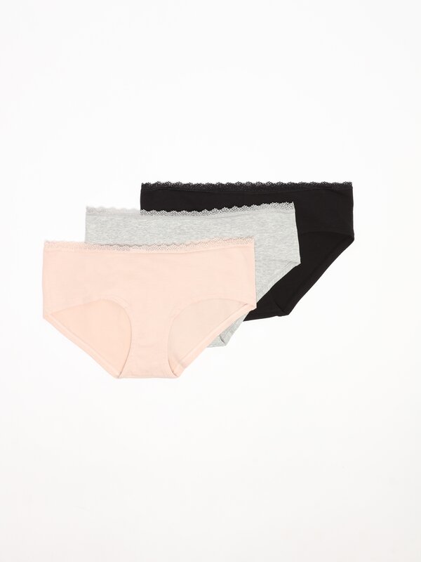 Pack of 3 cotton maternity briefs