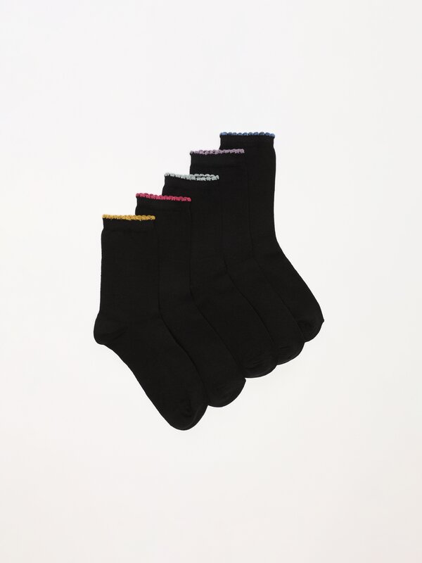 Pack of 5 pairs of long socks