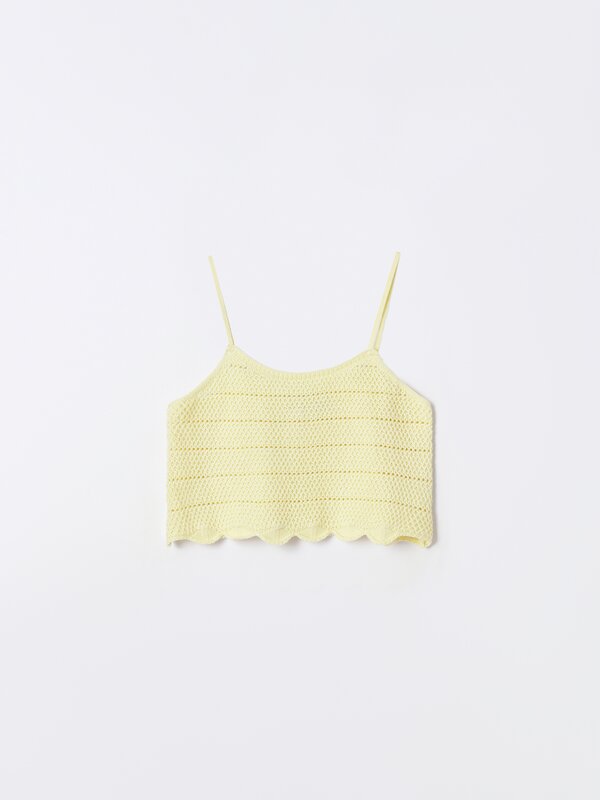 Cutwork strappy top