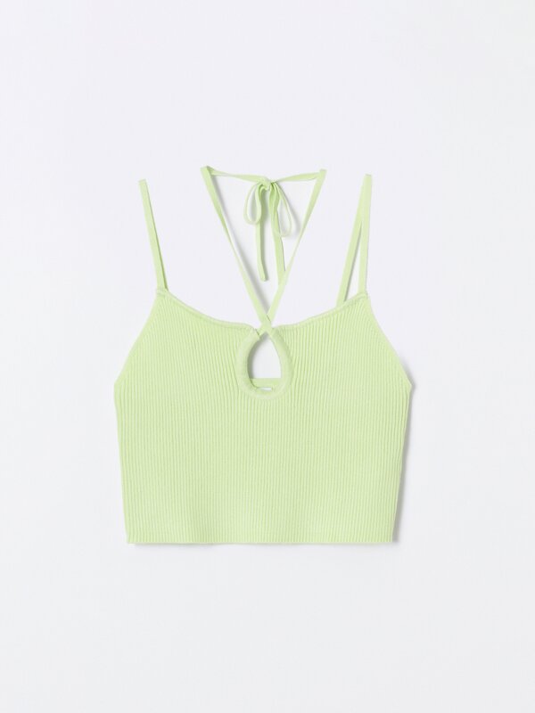 Ribbed crop top