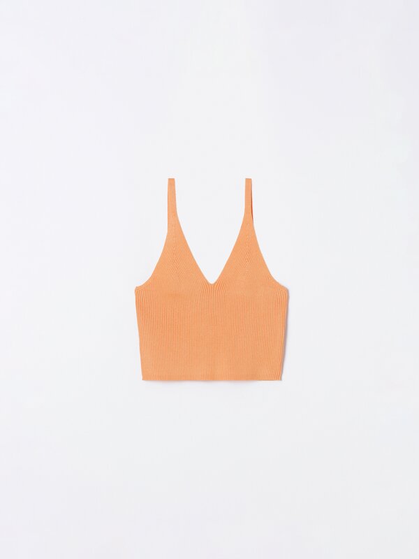 Knit crop top