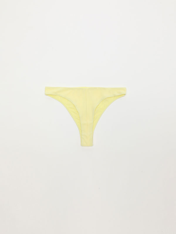 Terry-effect bikini bottoms