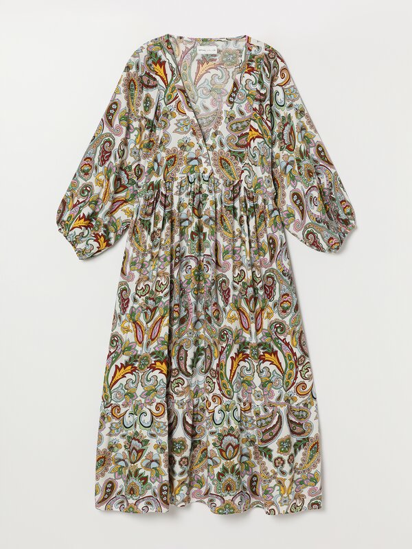 Long printed dress