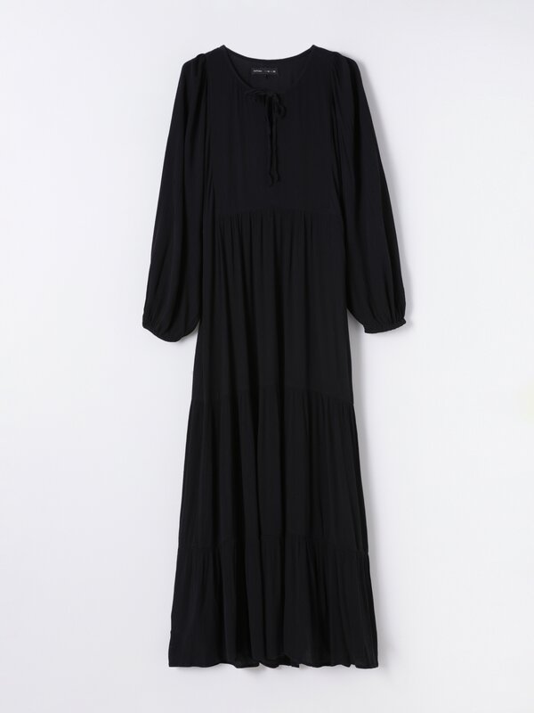 Long crepe dress