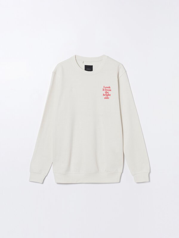 Sudadera estampado texto