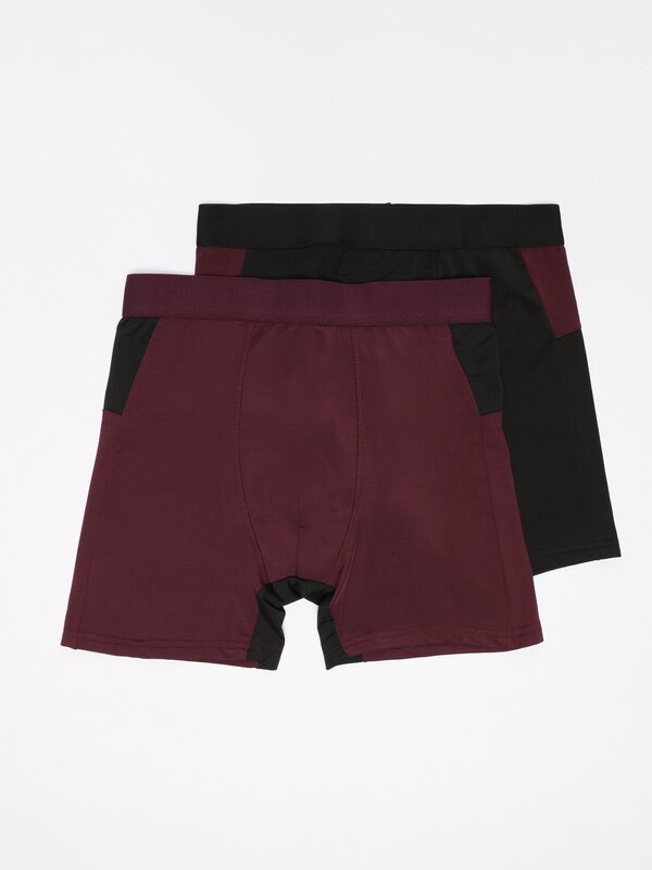 Pack of 2 pairs of sports boxers.