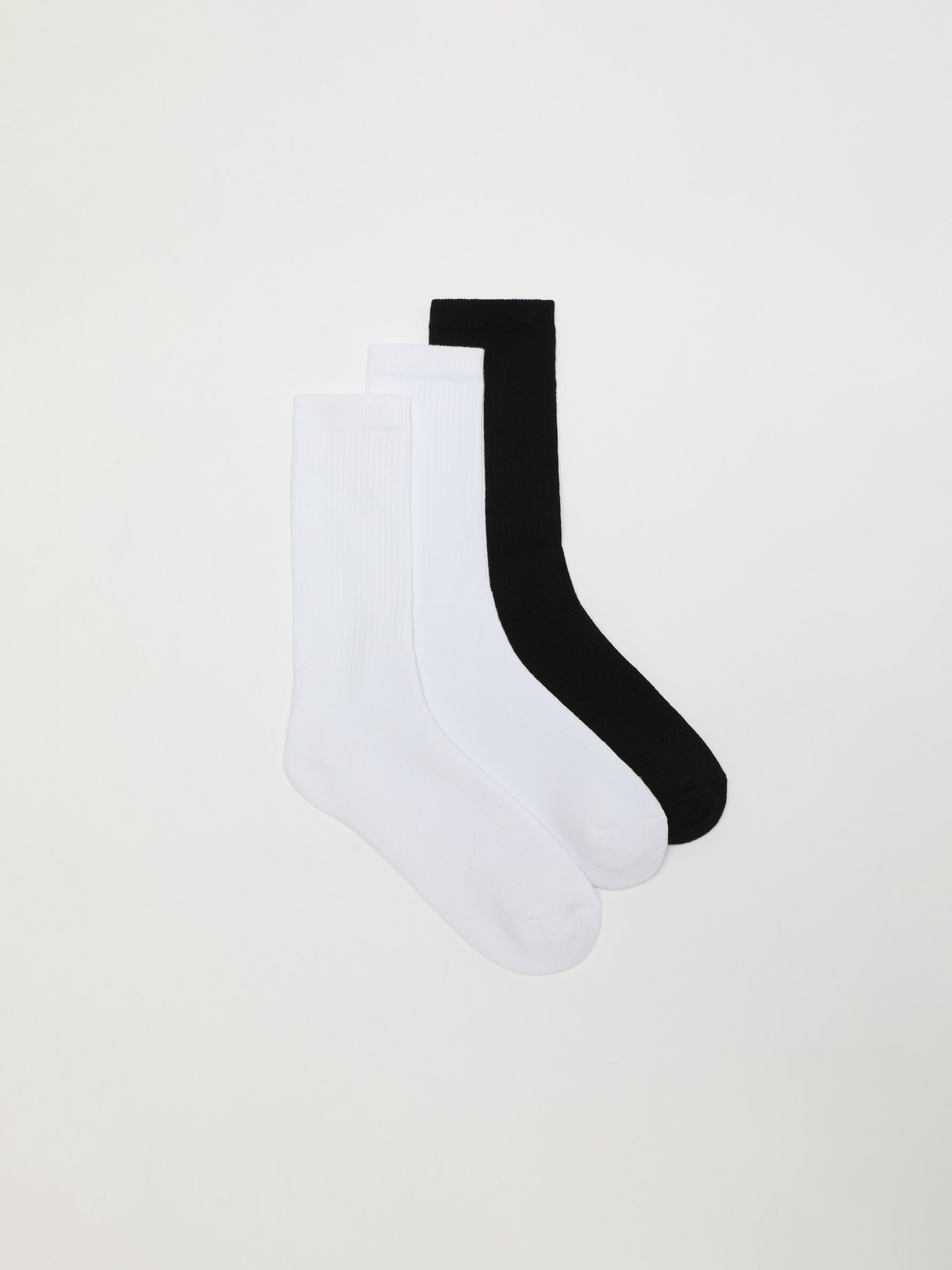 Pack de 3 pares de calcetines de canalé - CALCETINES ROPA - HOMBRE - | Lefties Mexico