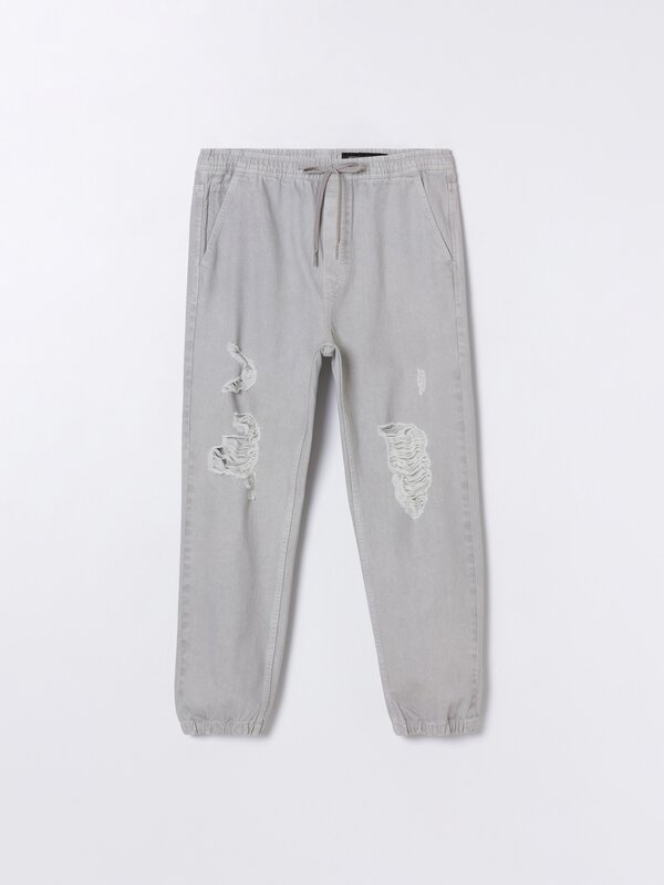 Ripped jogger jeans