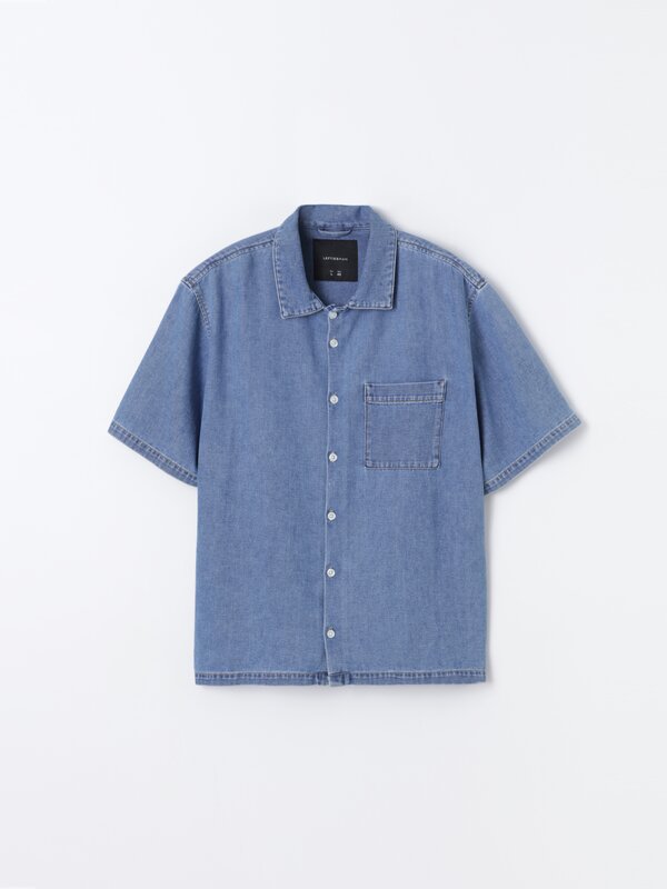 Alkandora, oversize, denim ehunezkoa