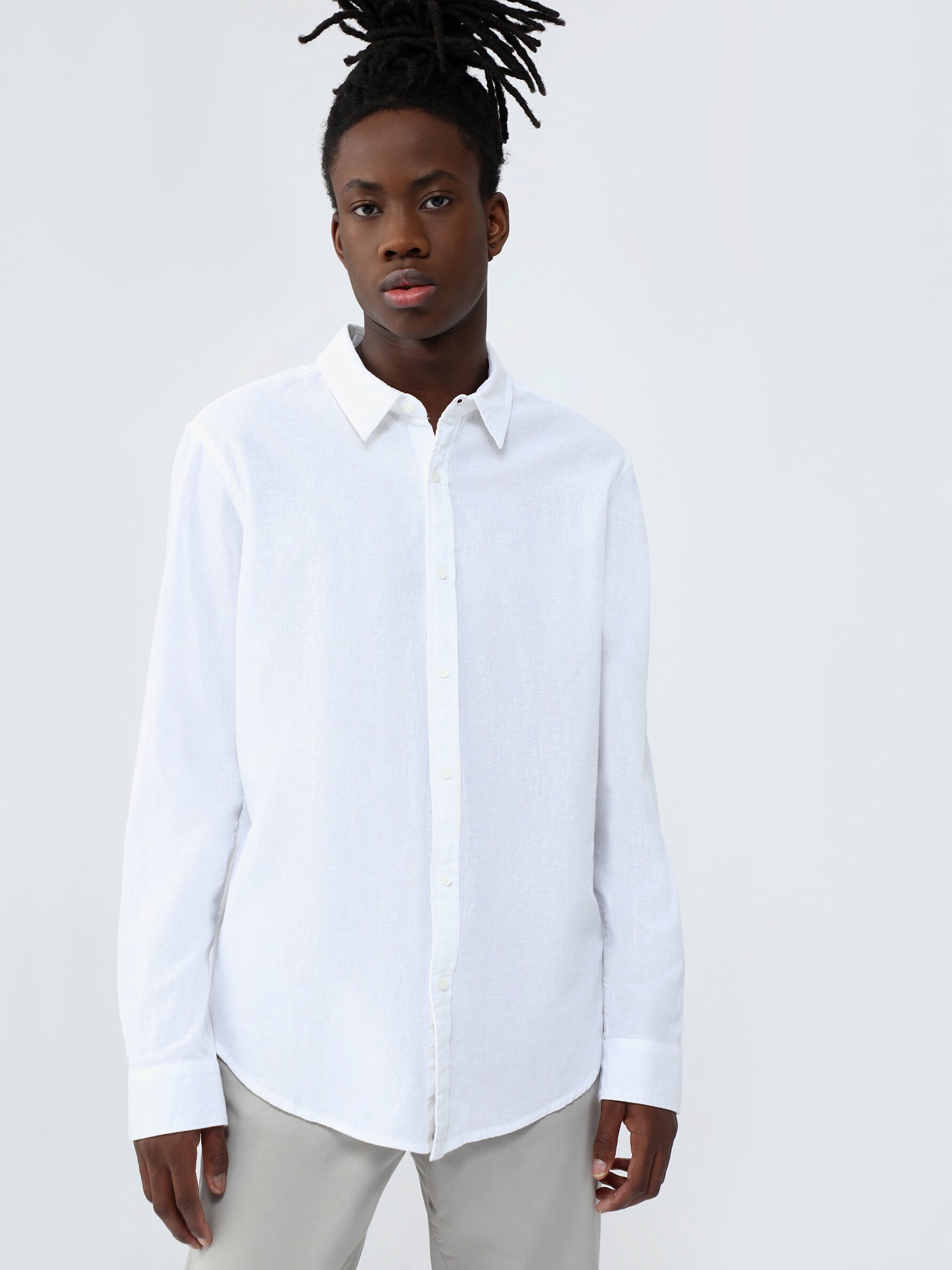 Cotton linen shirt Lefties Oman