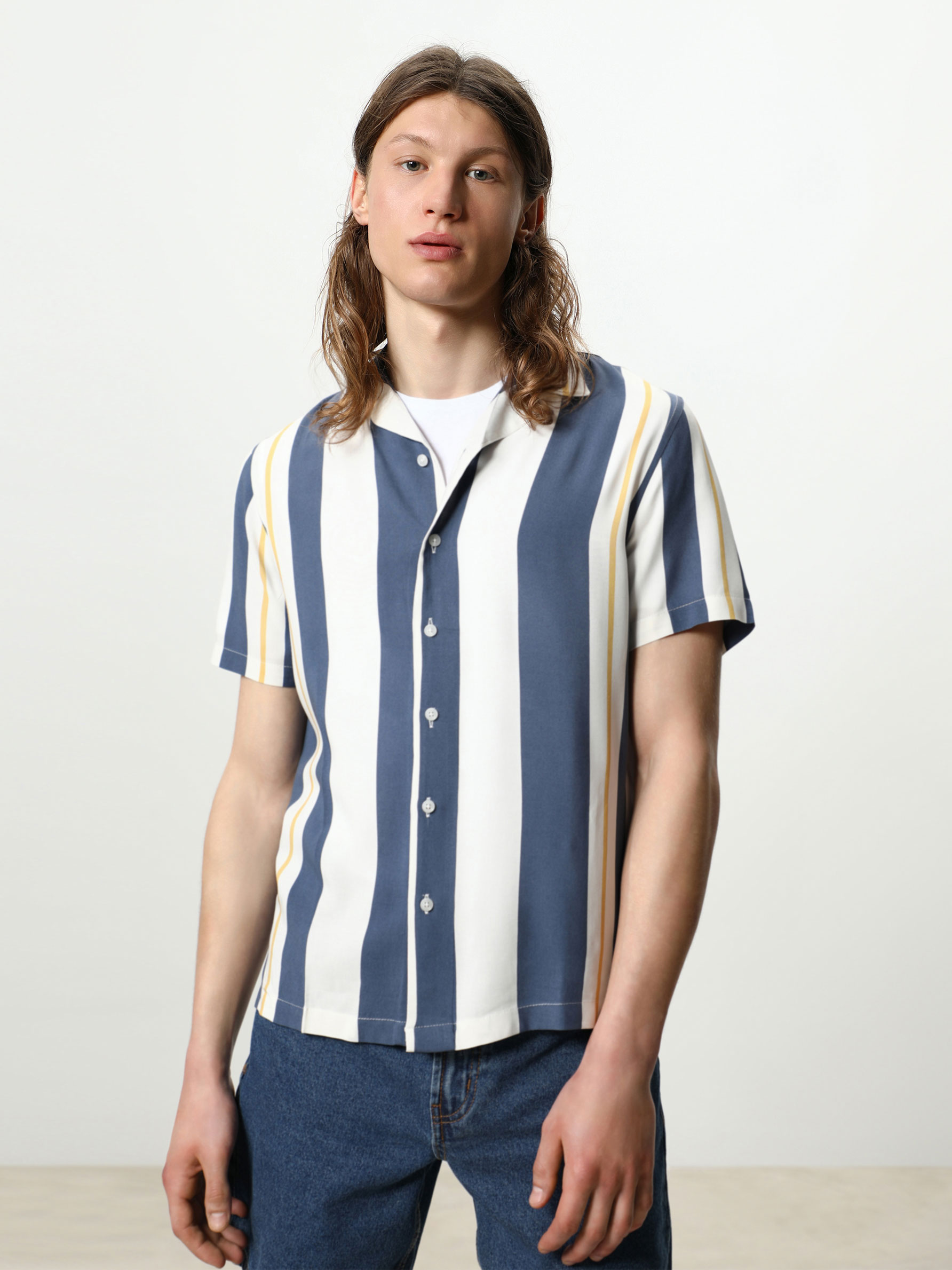 Camisa manga corta de rayas Camisas - ROPA - Hombre - | Lefties Andorra